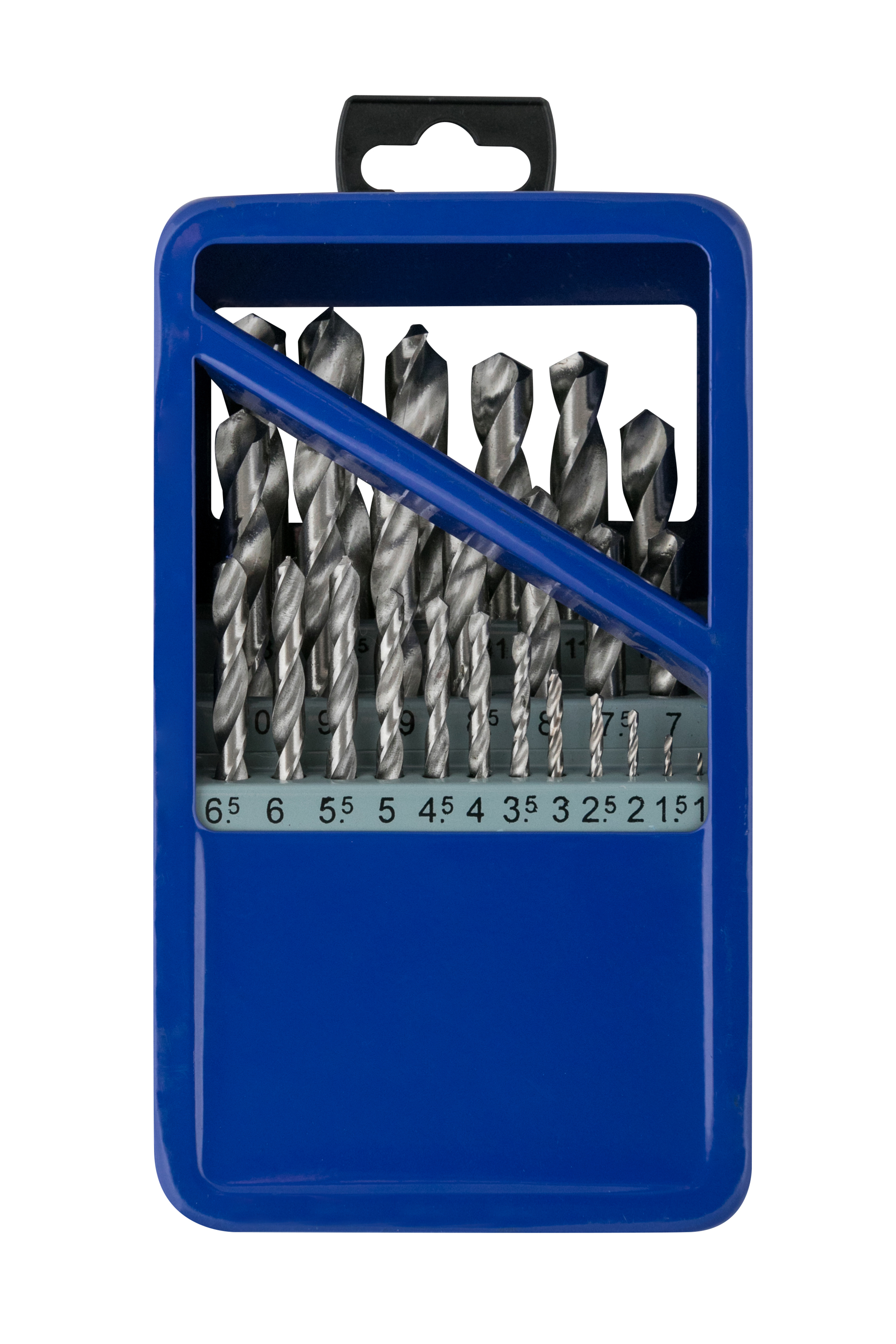 BlueSpot 25pc HSS Drill Bit Set 1-13mm Ground Flute Metal Case Multi-Material - Image 2
