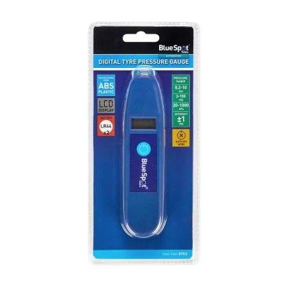BlueSpot Digital Tyre Pressure Gauge LCD Durable ABS Bar PSI kPa 2x LR44