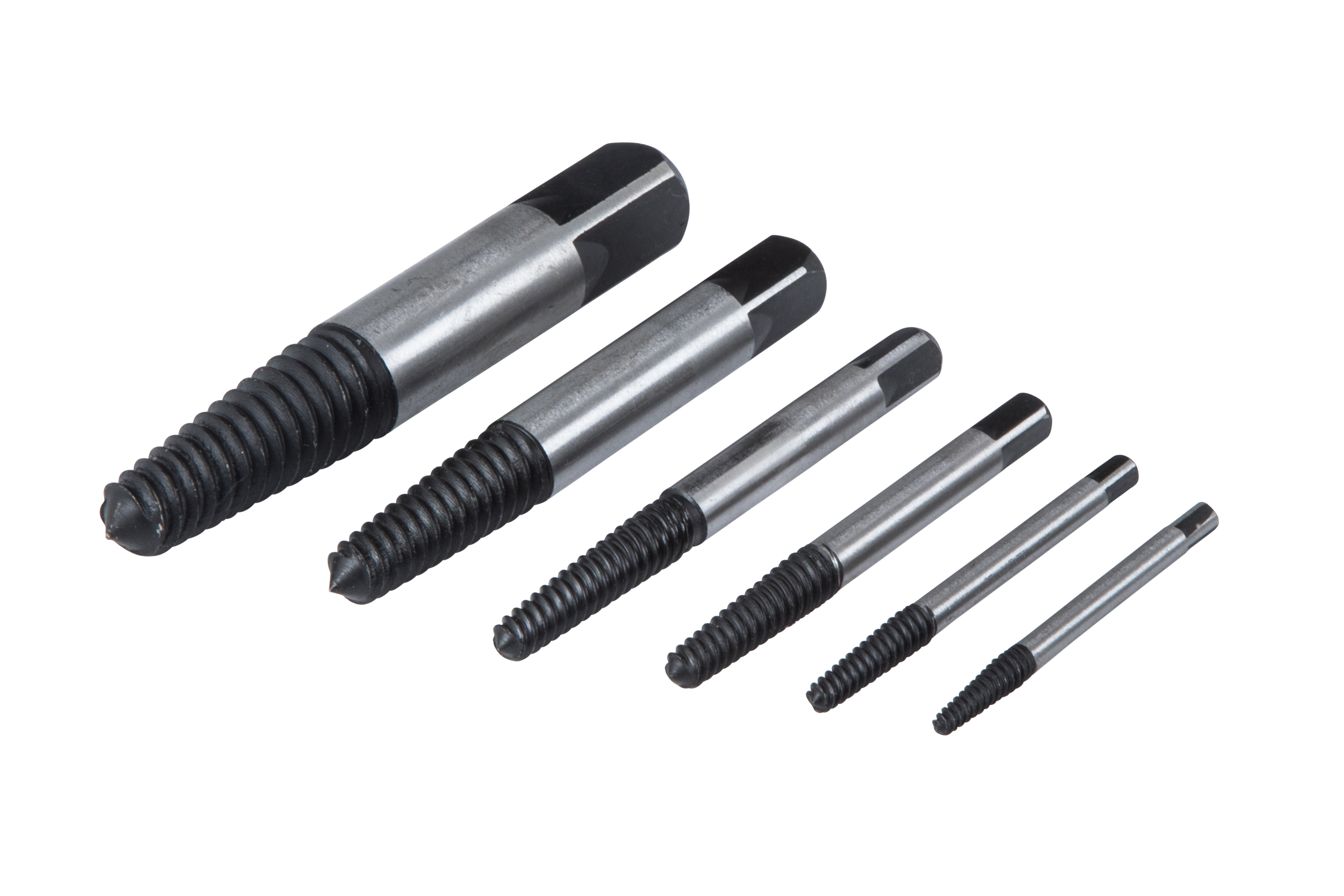 Damaged Screw Bolt Extractor BlueSpot Reverse Thread Carbon Steel 6pc 3-25mm - Image 2