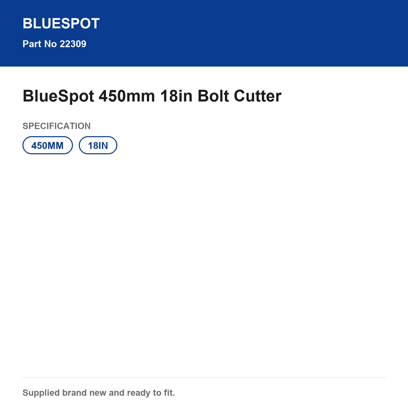 Blue Spot Tools Bolt Cutter 450mm 18in - Image 5