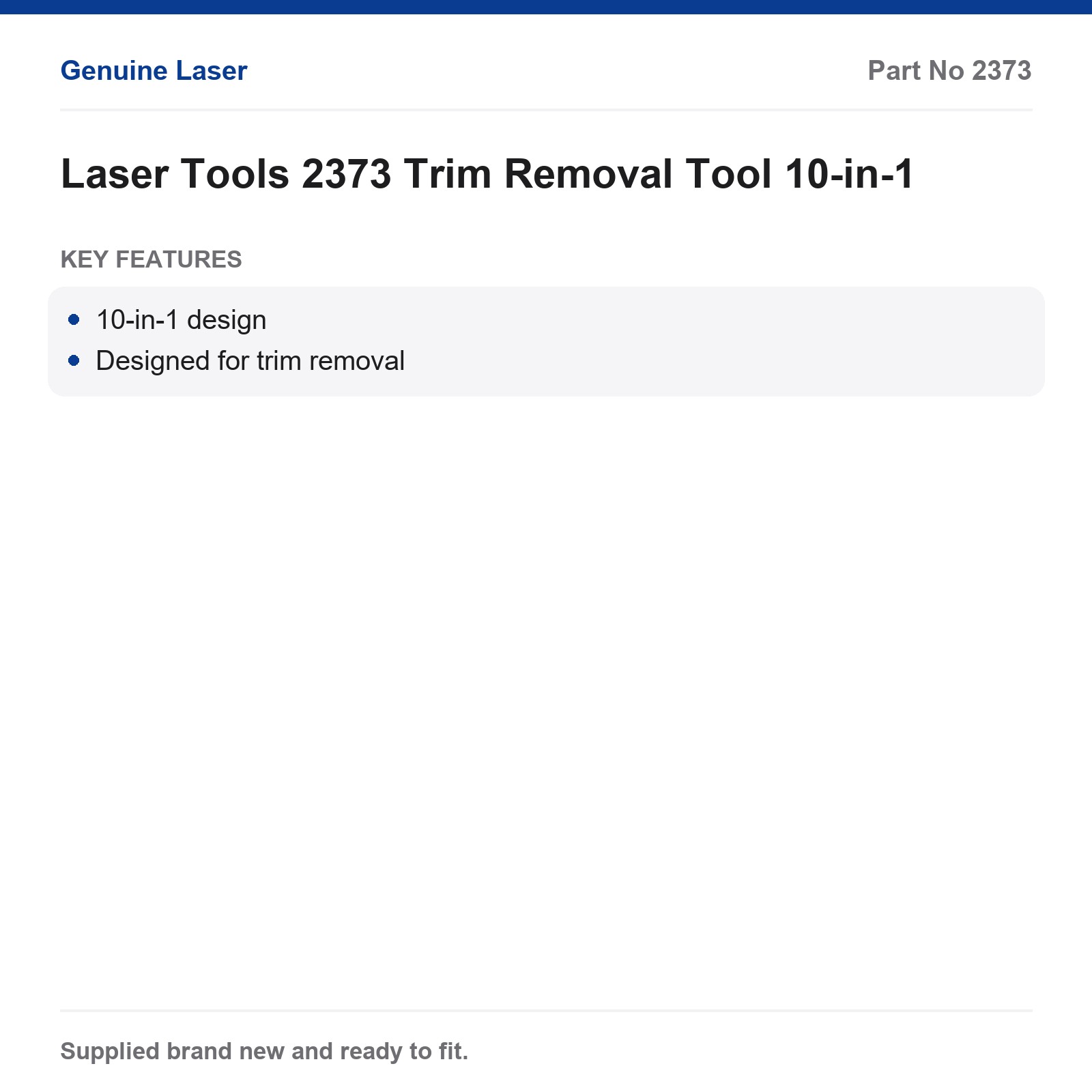 10-in-1 Automotive Trim Removal Tool Laser Tools 2373 - Image 3
