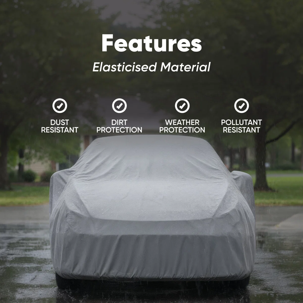 Streetwize Waterproof Full Car Cover Large 190"L x 70"W x 47"H - Image 2