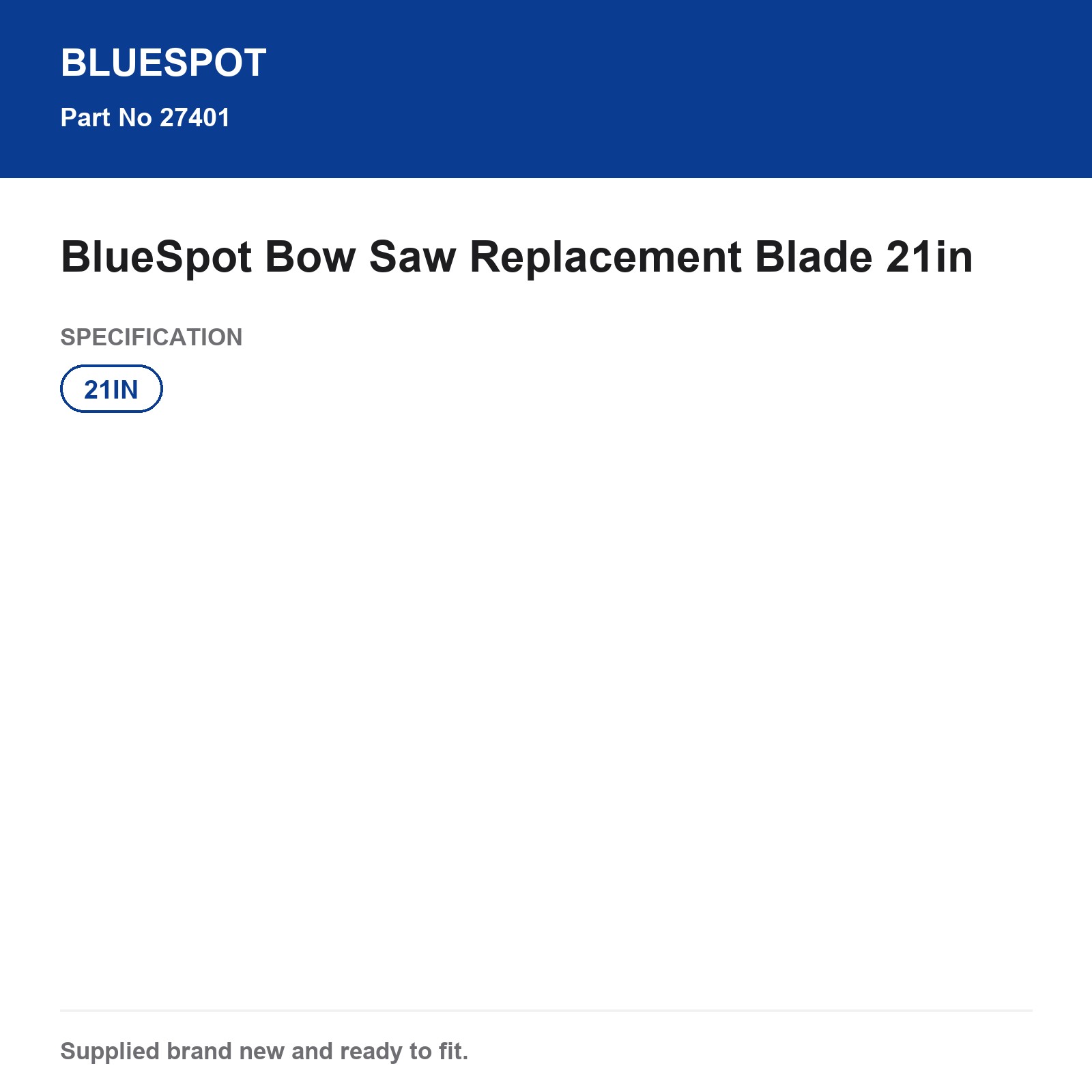 Blue Spot Bow Saw Replacement Blade 21in - Image 5