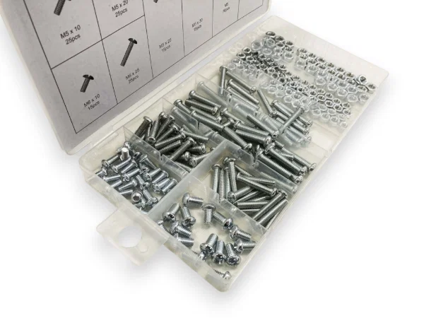 Toolzone 220PC Nuts Bolts Fixings Assortment Kit HW020