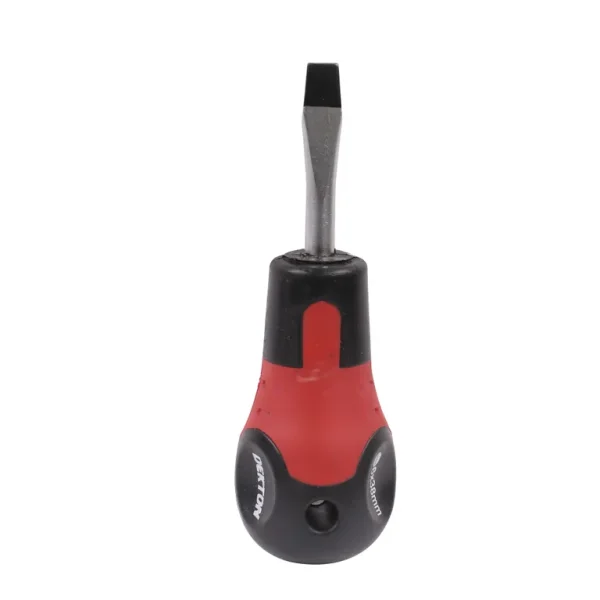 Dekton Stubby Flat Slotted Screwdriver 38mm Soft Grip Auto