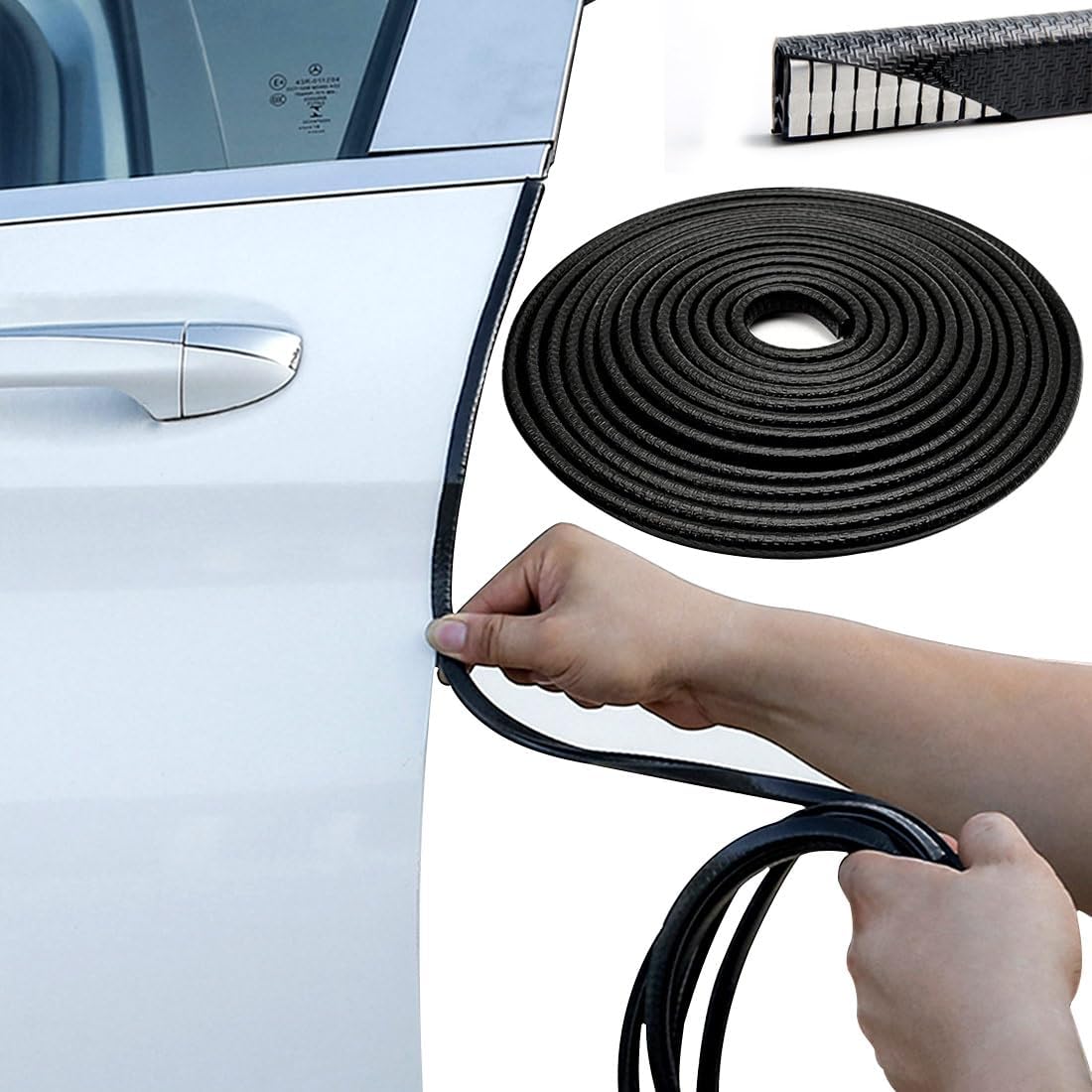 UNIVERSAL Door Edge Protector Trim Strip Guard A Door Vehicle