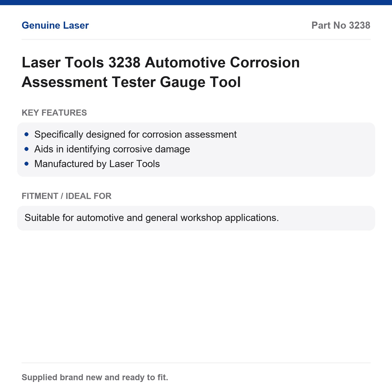 Laser Tools 3238 Automotive Corrosion Tester Gauge - Image 5
