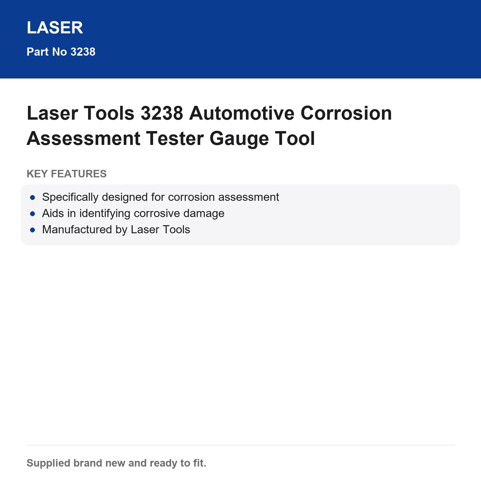 Laser Tools 3238 Automotive Corrosion Tester Gauge - Image 6