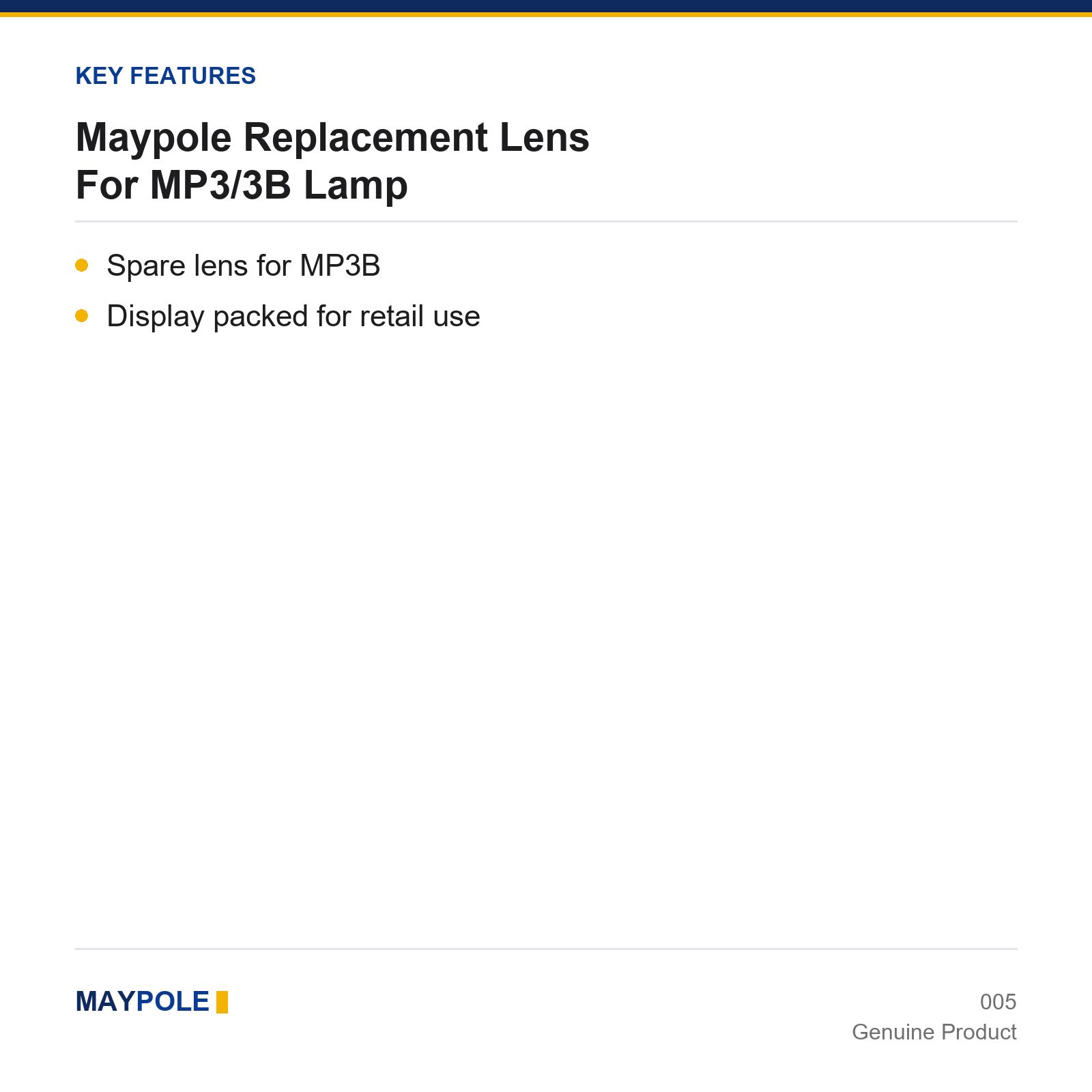 Maypole MP3/3B Replacement Lens Trailer Truck Lorry 12V 24V LED Rear - Image 3