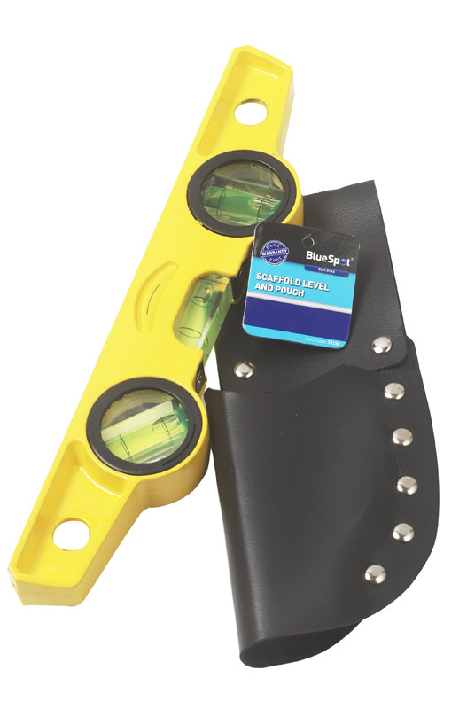 BlueSpot 34150 Magnetic Scaffold Level w/ Pouch Durable Workshop Garage Tool