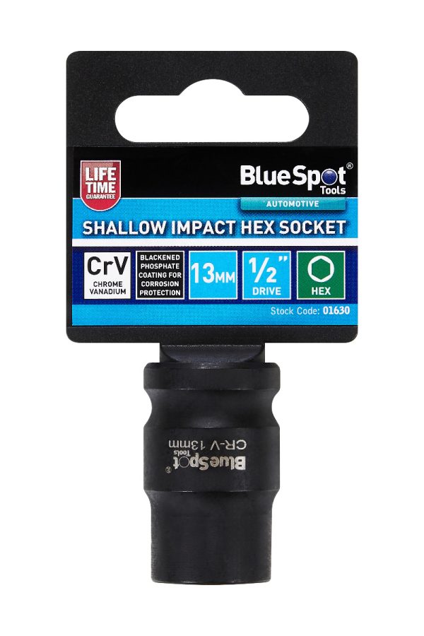 13mm BlueSpot Shallow Hex Impact Socket