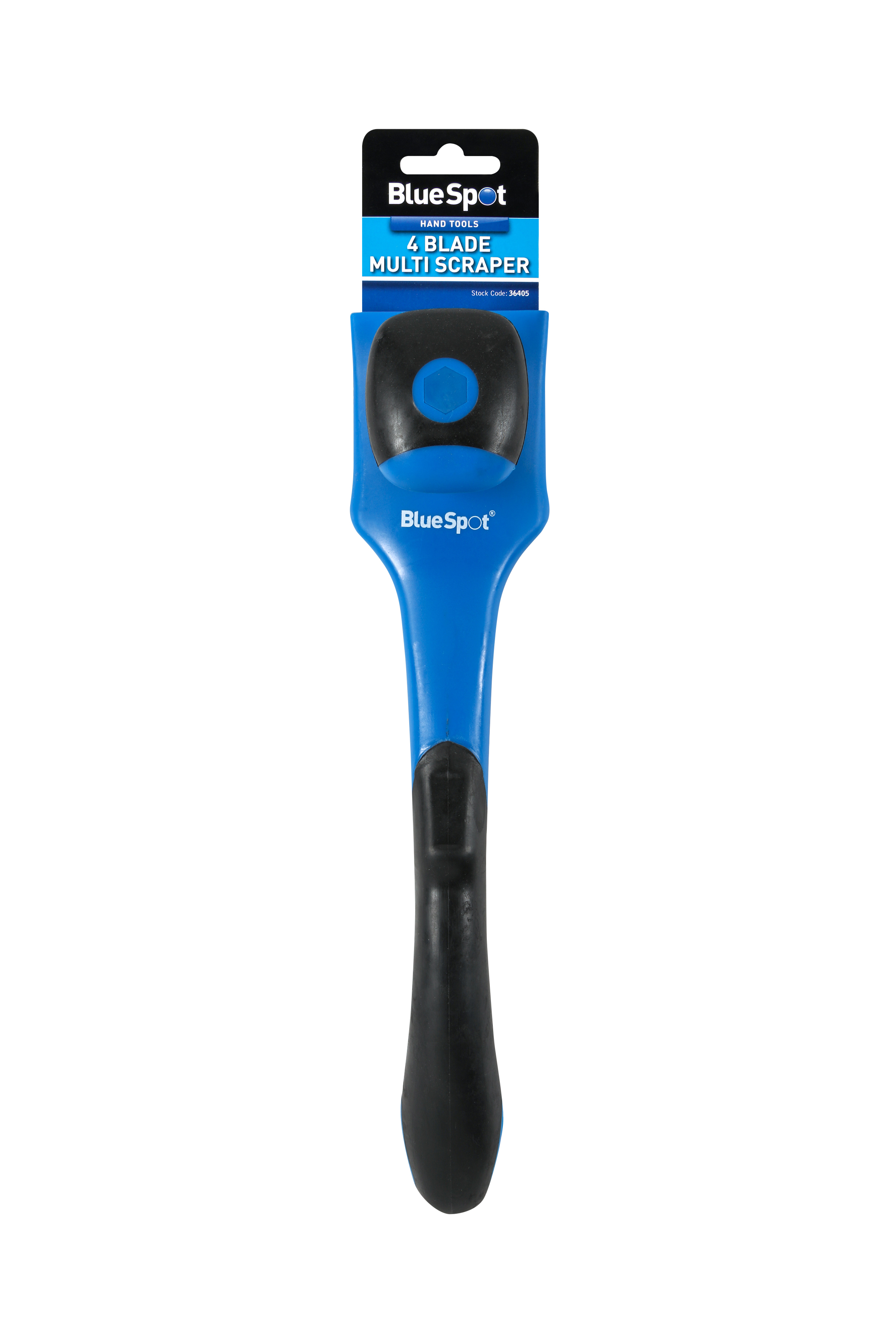 Bluespot 4 Blade Multi Scraper High Carbon Steel Soft Grip Extra Pressure