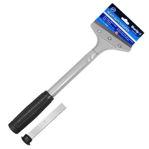Bluespot Heavy Duty Scraper 100mm Blade Wallpaper Paint Glass Tile Silicone
