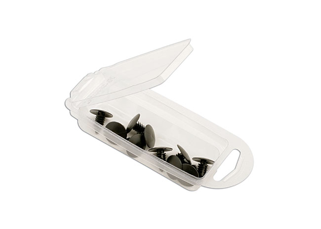 CONNECT 36501 Fir Tree Fixing Black Trim Clip GM Ford Chrysler - Pack 10 - Image 5