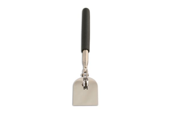Laser Telescopic Angled Inspection Mirror 63x45mm Stainless Steel Soft Grip