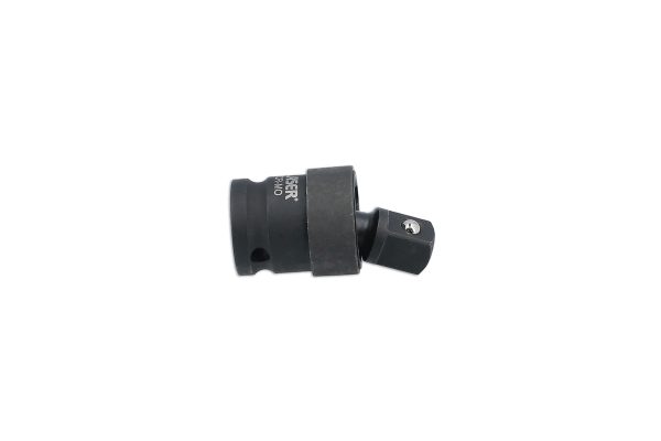 Laser 1/2″D Impact Socket Adapter Universal Joint Cr-Mo Black Phosphate 40° 360°