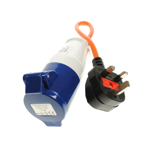 Maypole 230V UK Caravan Mains Hook Up Lead 16A Adaptor