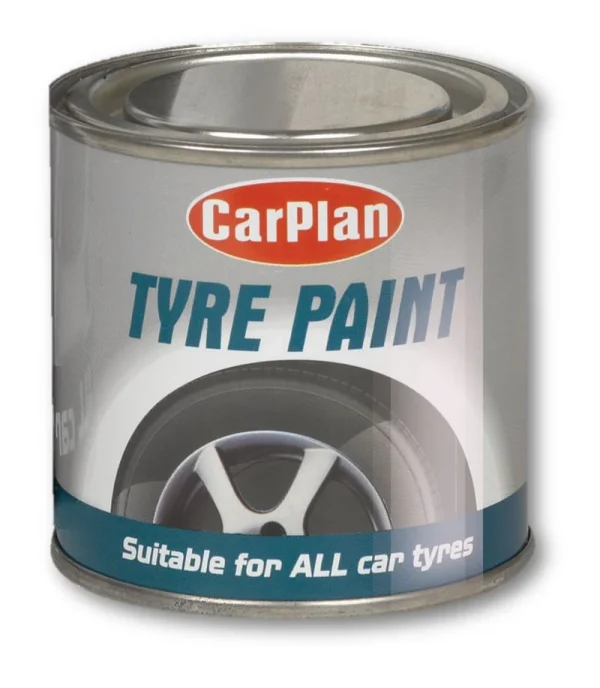 CarPlan TPT250 Tyre Paint Black 250ml (brush-on tin)