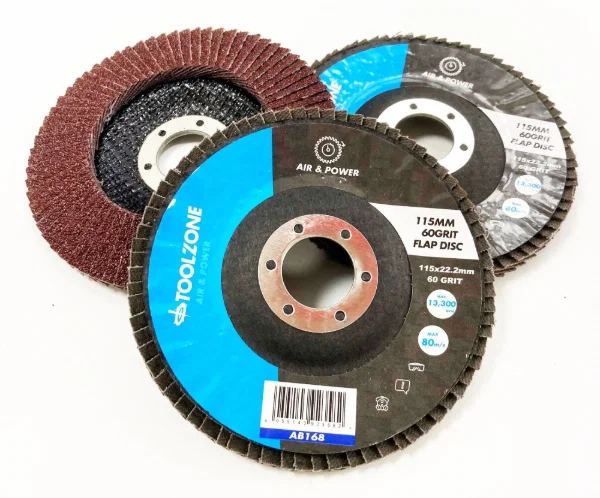 Toolzone TZ 4-1/2" 60 Grit Flap Disc Abrasive AB168 - Image 2