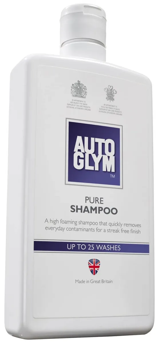 Autoglym Pure Shampoo 500ml pH Neutral Car Wash Wax Safe Streak Free Clean