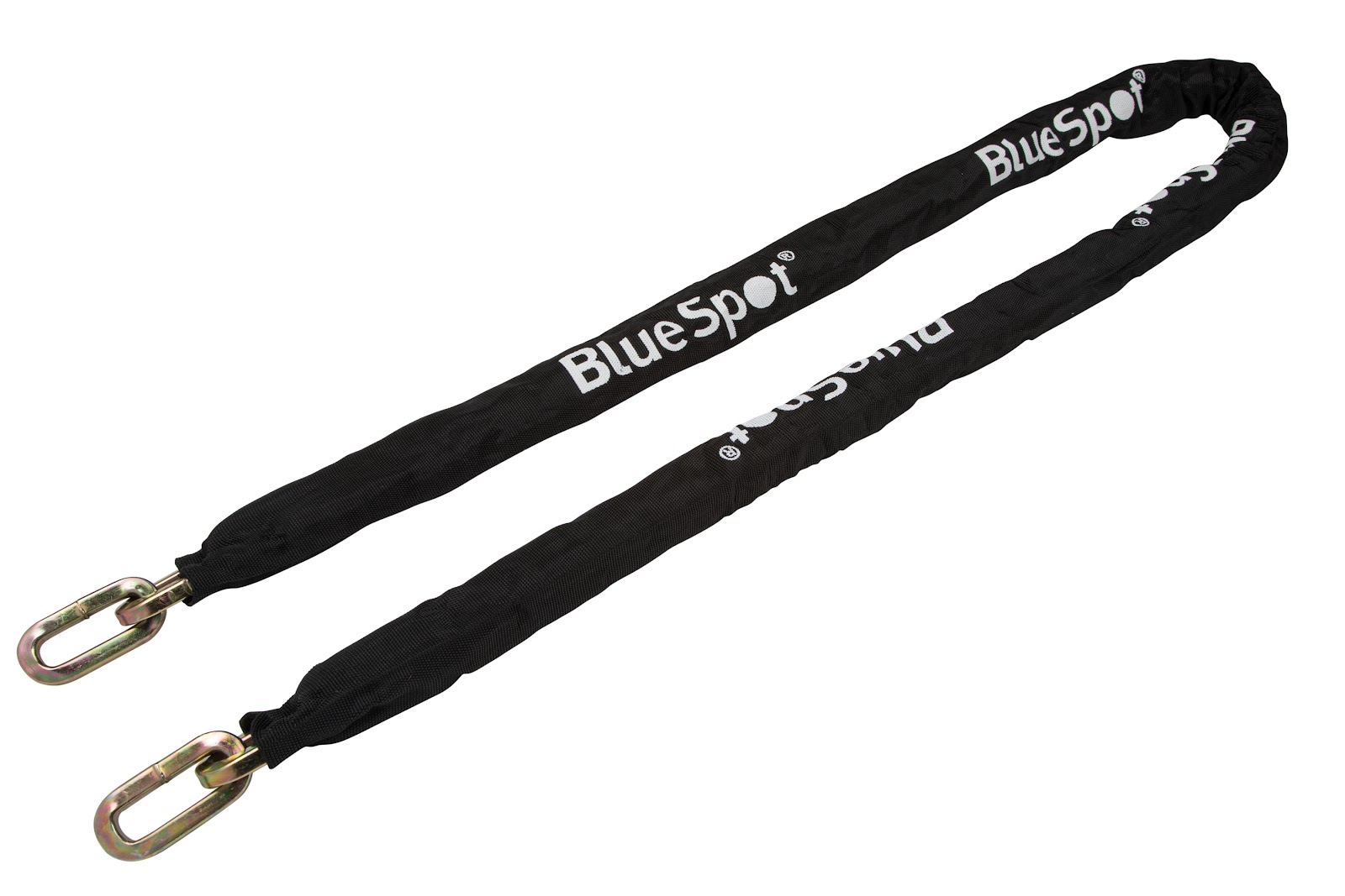 BlueSpot 6ft 8mm Hardened Steel Square Link Chain Nylon Sheath Security