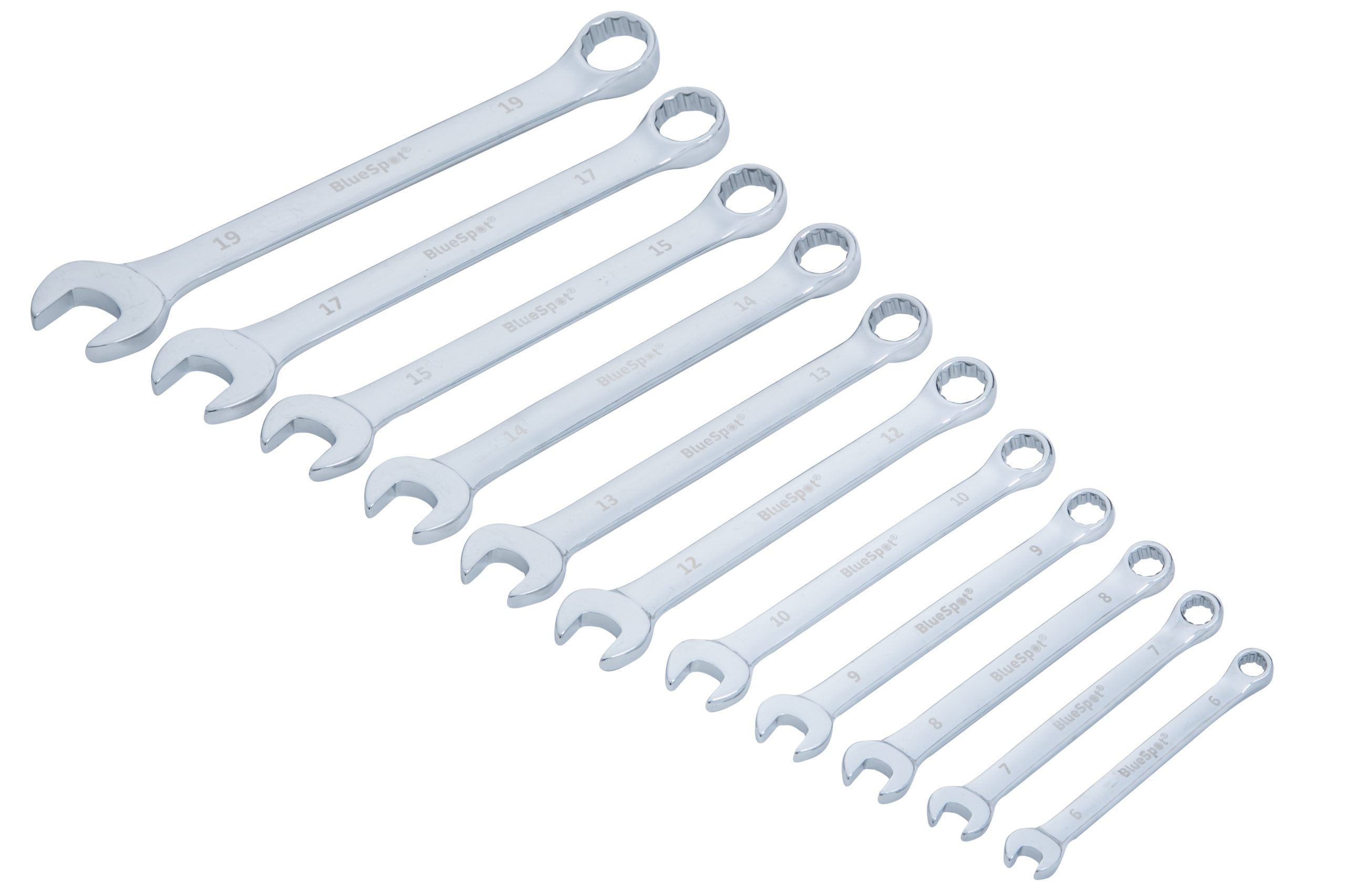 BlueSpot 11pc Metric Combination Spanner Set (6-19mm) - Image 3