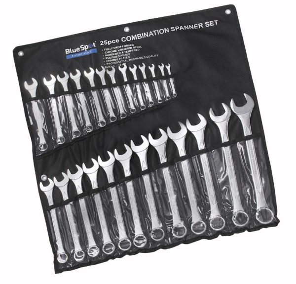 BlueSpot Combination Spanner Set 25pc Metric 6-32mm
