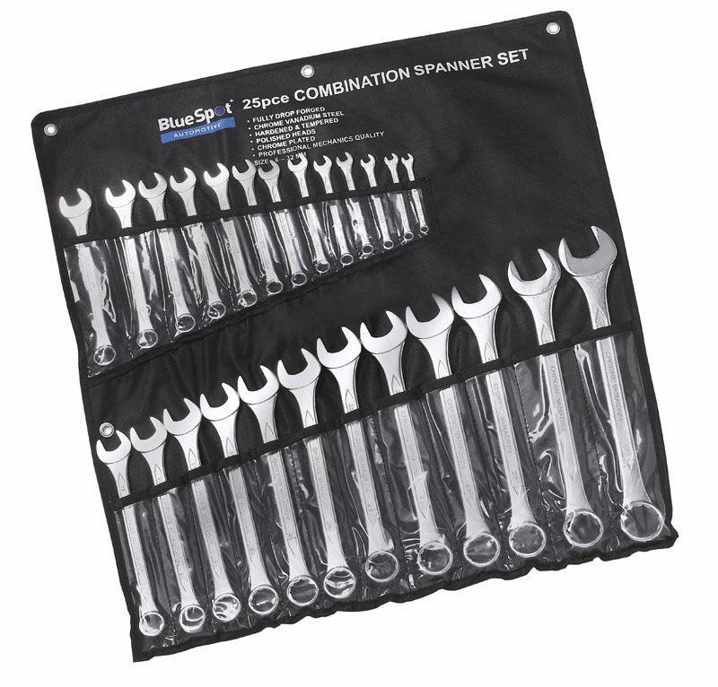BlueSpot Combination Spanner Set 25pc Metric 6-32mm