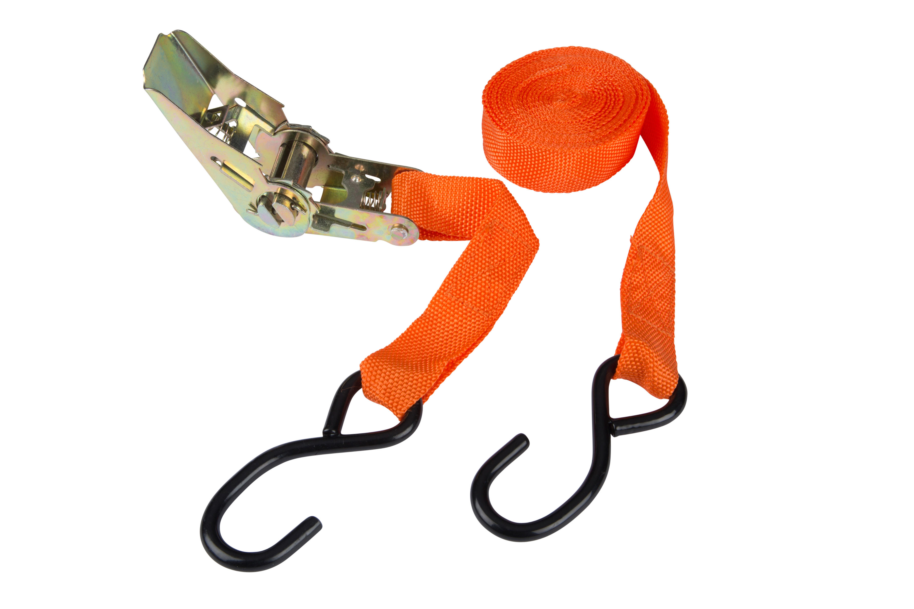 BlueSpot Ratchet Strap 25mm 4.5m 90kg Nylon Vinyl S Hook Car Truck Boat Trailer - Image 2
