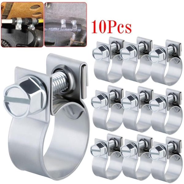 14-18mm Mini Hose Clips Cable Clamp Fuel Line Pipe Fastener Universal Auto