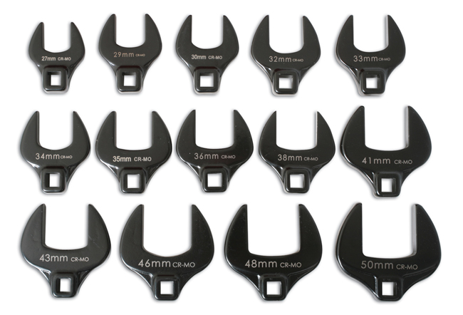 Laser Tools 4713 Crows Foot Wrench Set 14pc Chrome Molybdenum - Image 5