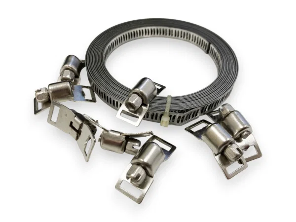 Stainless Steel Hose Clamp Kit 8PC Toolzone HW135