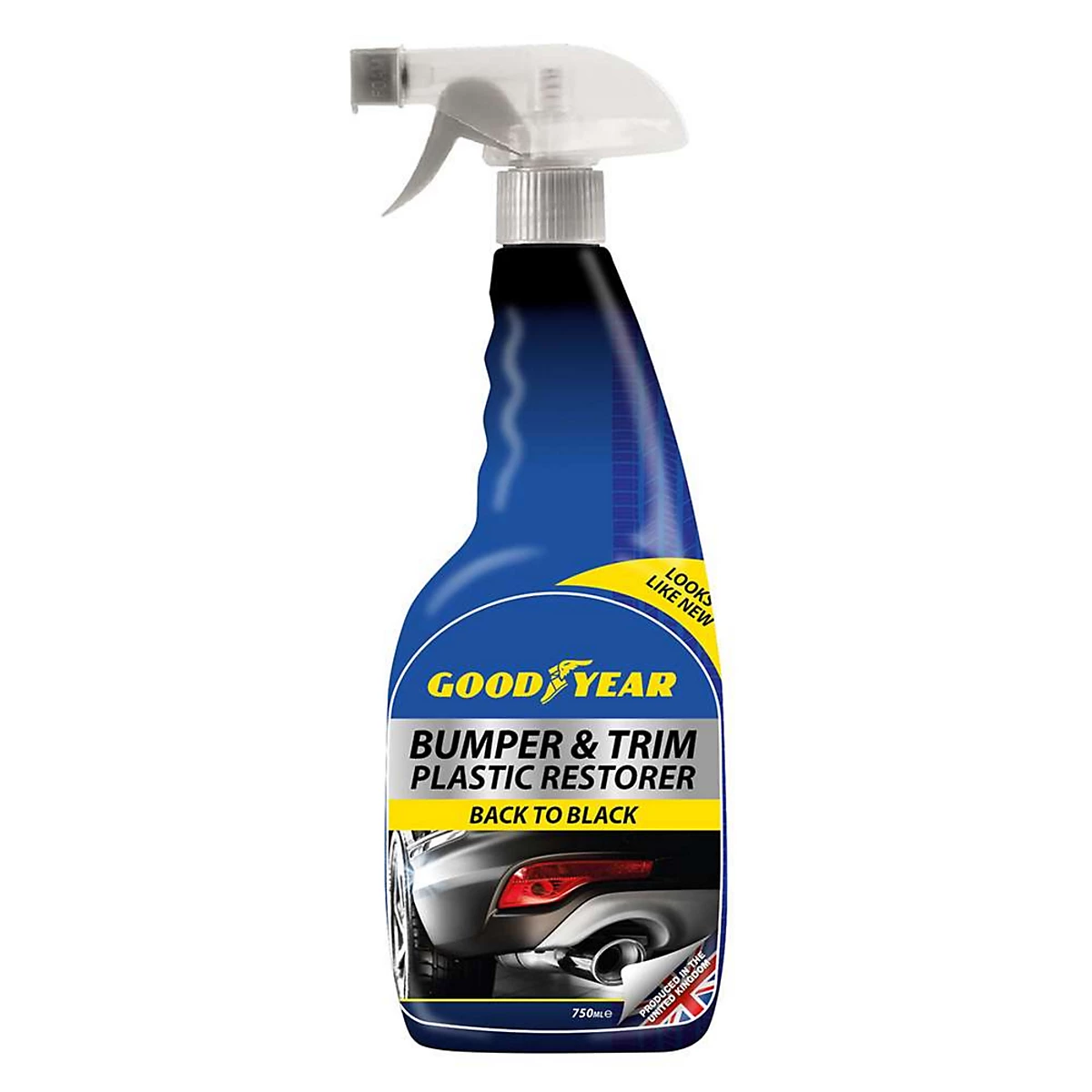 Goodyear Bumper & Trim Plastic Restorer Spray 750ml Car Exterior UV Protect