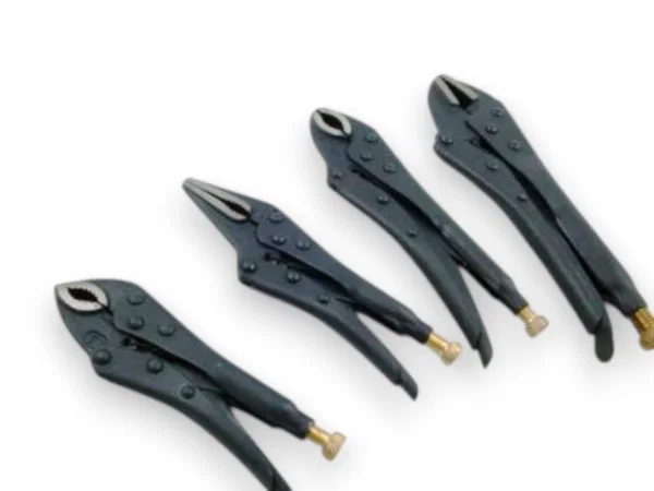 Locking Pliers Set Toolzone 4 Piece Black WR132