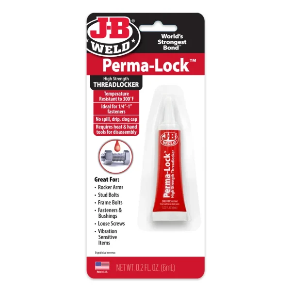 J-B Weld Perma-Lock High Strength Threadlocker 6ml 12pk Fastener Adhesive