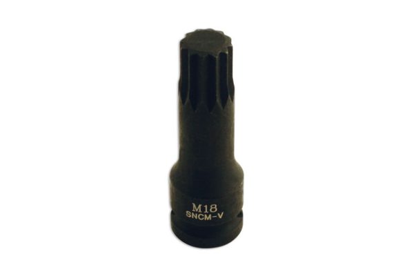 M18 Spline Socket Bit 1/2″ Drive Laser 5063 Automotive Tool