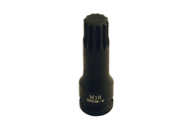 M18 Spline Socket Bit 1/2″ Drive Laser 5063 Automotive Tool