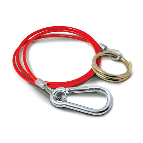 Breakaway Cable Maypole 1m x 3mm Red PVC Trailer Towing Towbar 12N - Image 2