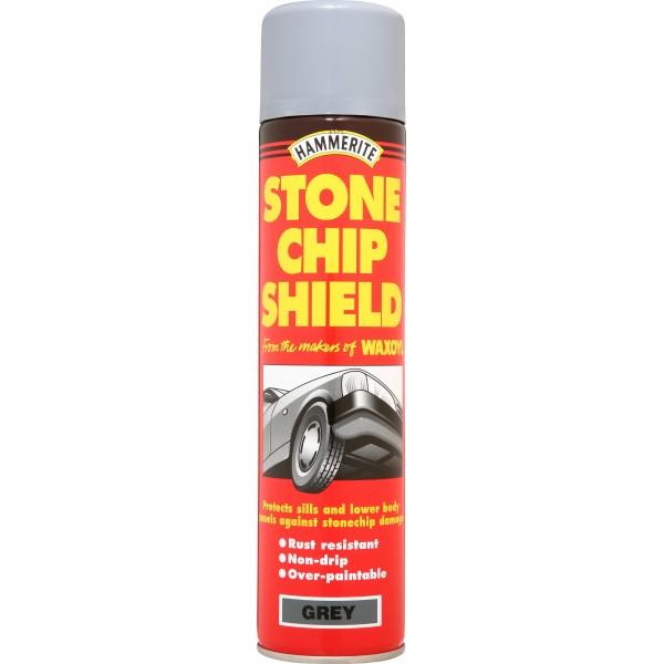 HAMMERITE Stonechip Shield Grey 600ml Underbody Underseal Car Van