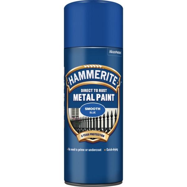 HAMMERITE Direct To Rust Metal Paint – Smooth Blue – 400ml