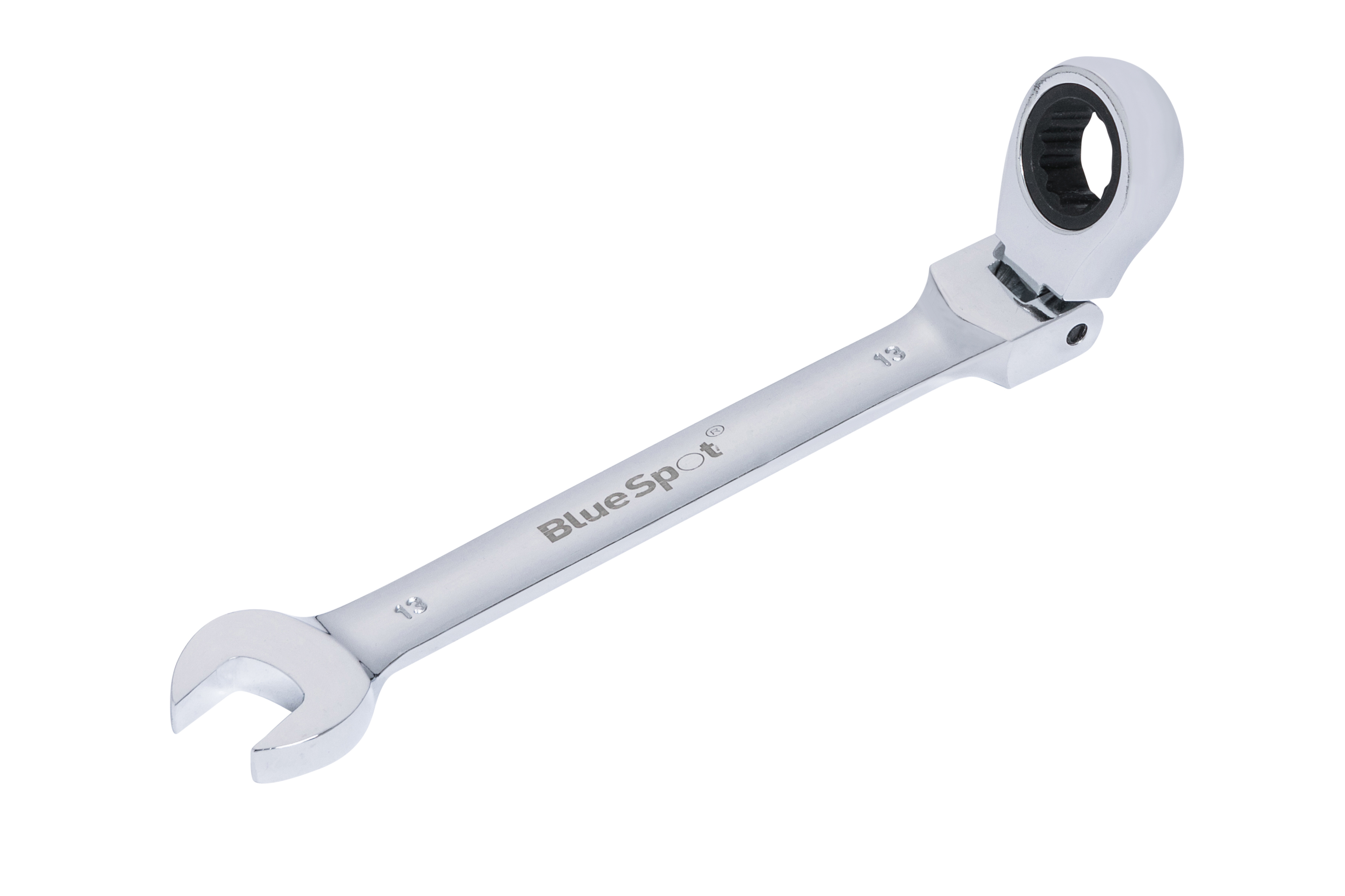 13mm Ratchet Spanner BlueSpot Flexible Head 180° - Image 2