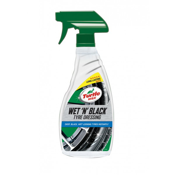 TURTLE WAX Wet N Black Tyre Shine Tire Dressing 500ml Gloss