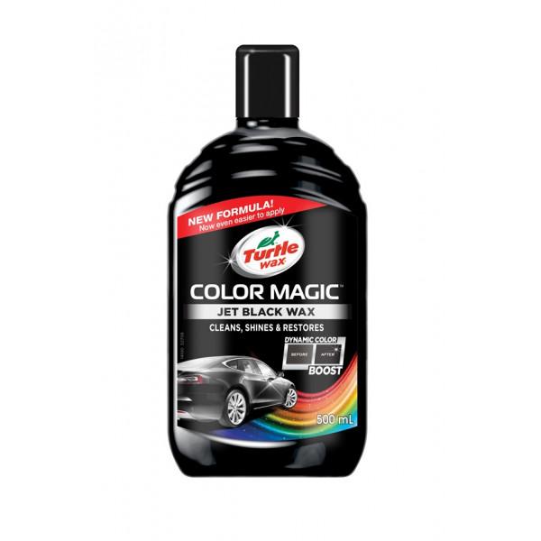 Turtle Wax Color Magic Plus Jet Black Car Polish Wax Scratch Remover 500ml