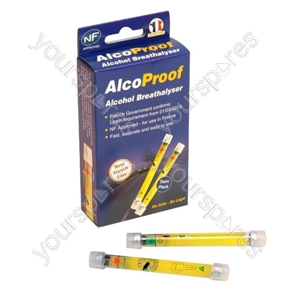 Alcohol Breathalyser Twin Pack NF Approved TRAVEL SPOT Tester Kit