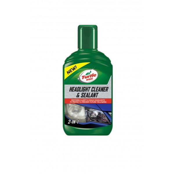 TURTLE WAX Headlight Restorer Liquid 300ml Car Headlamp Lens Cleaner Polish - Image 3