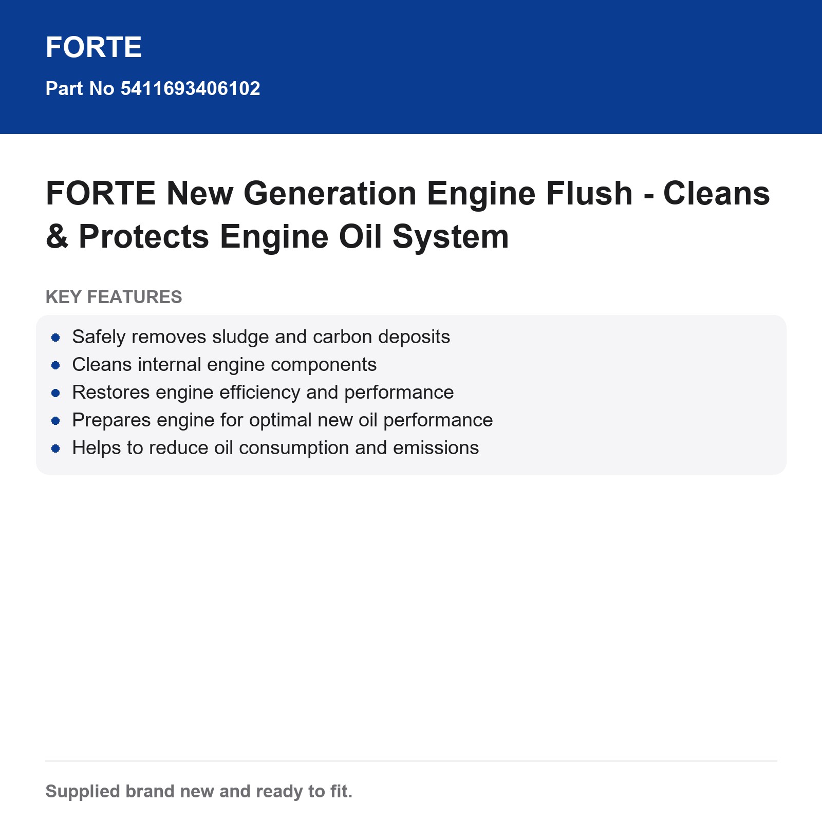 FORTE Engine Flush Cleaner Cleans Protects Engine Oil System - Image 3