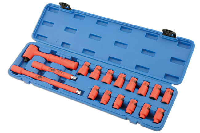Laser 5483 VDE Insulated Socket Set 3/8" Drive 17pc Electrical Tools - Image 3