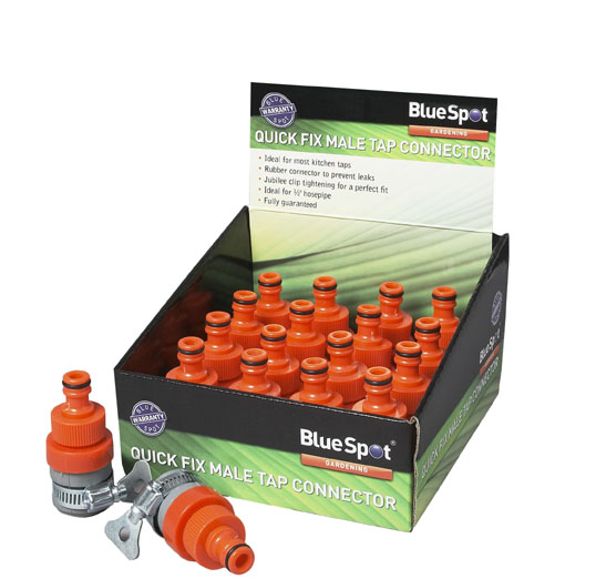 BlueSpot Snap Action Male Tap Rubber Connector 1/2in
