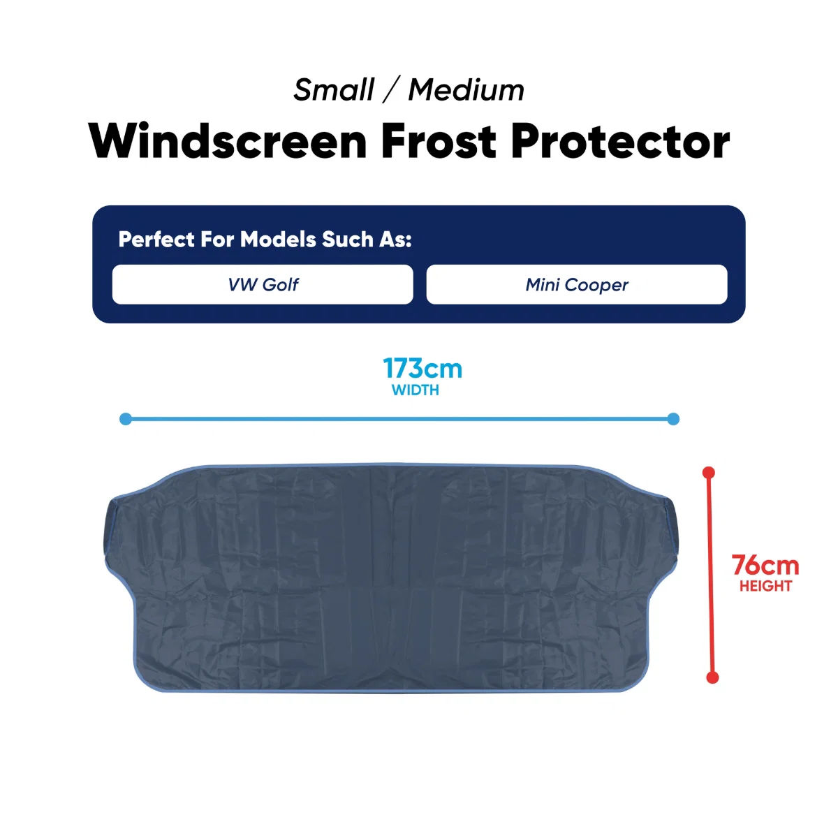 Streetwize Frost Windscreen Cover Small Medium Car Protector 173x76cm - Image 2