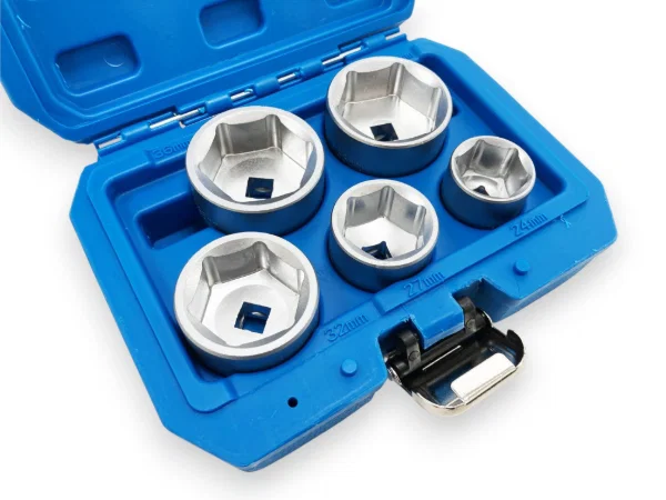 Toolzone 5PC 3/8 Oil Filter Socket Wrench Set